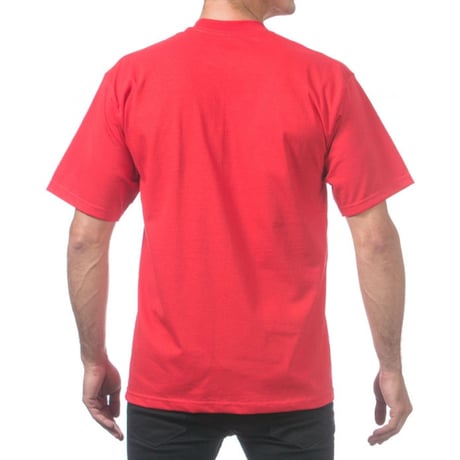 米国製 PROCLUB プロクラブ HEAVY WEIGHT ヘビーウェイト Tシャツ 無地 赤 6.5 OZ  綿100%