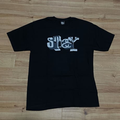【M】Stussy ステューシーSSリンク 半袖 Tシャツ 黒 ブラック ストリート オールドスタイル 西海岸  (23)