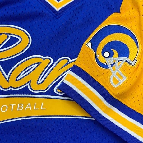 Mitchell&Ness ミッチェル&ネス NFL ロサンゼルス ラムズ  Vネック T.PROSPECT ジャージ