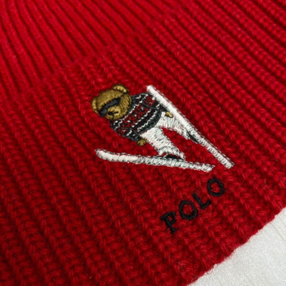 POLO RALPH LAUREN ラルフローレン ポロベア リブ編み ニット POLO RALPH LAUREN ラルフローレン ポロベア リブ編み ニット