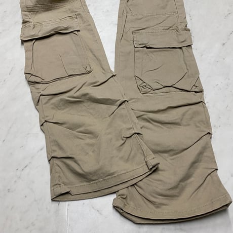 海外限定 SmokeRise スモークライズ Stacked Flare Fit Cargo Pants スタックド フレア カーゴパンツ (JNS101)