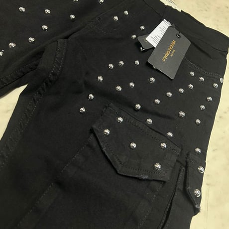 米国ブランド FWRD Denim NY ギルディッド スタックド デニム Gilded Stacked Jeans ジェットブラック (JNS139)