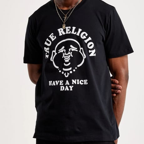 True Religion トゥルーレリジョン Have a Nice Day Buddha ナイスデー ブッダ Tシャツ  (TRUE-TS8)