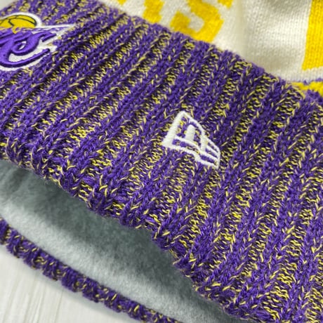 NEWERA ニューエラ NBA ロサンゼルス レイカーズ Lakers ポンポン付き ニット帽 フリース