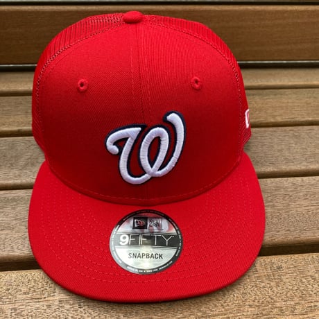 USAモデル 9FIFTY ニューエラ MLB ナショナルズ Nationals クラシック トラッカーキャップ