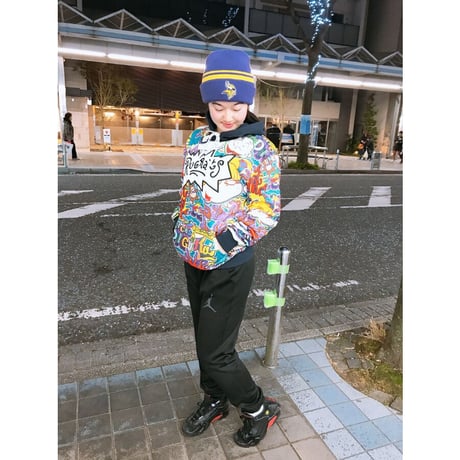 FREEZEMAX フリーズマックス Rugrats ラグラッツ 総柄 スウェット プルオーバー パーカー