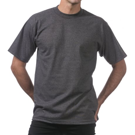 米国製 PROCLUB プロクラブ HEAVY WEIGHT ヘビーウェイト Tシャツ 無地 チャコールグレー 6.5 OZ