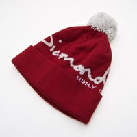 DIAMOND SUPPLY CO. ダイヤモンドサプライ ニット帽 OG スクリプト ビーニー バーガンディ