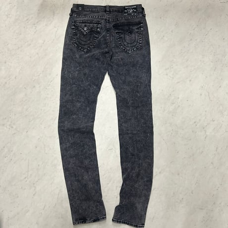 プレミアムジーンズ True Religion トゥルーレリジョン Rocco Stacked Zipper Skinny スタックドスキニージーンズ (JNS259)
