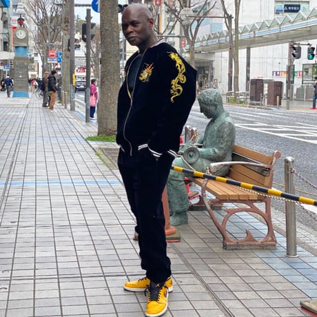 スカジャン Yokosuka刺繍入り 横須賀発祥 SUKAJAN 別珍 ベルベット 龍 ドラゴン セットアップ (SKJ5)