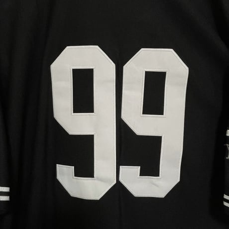 【3XL】 二グロリーグ NEGRO 『NY ブラック ヤンキース』 BLACK YANKEES ＃99 ベースボールシャツ 黒