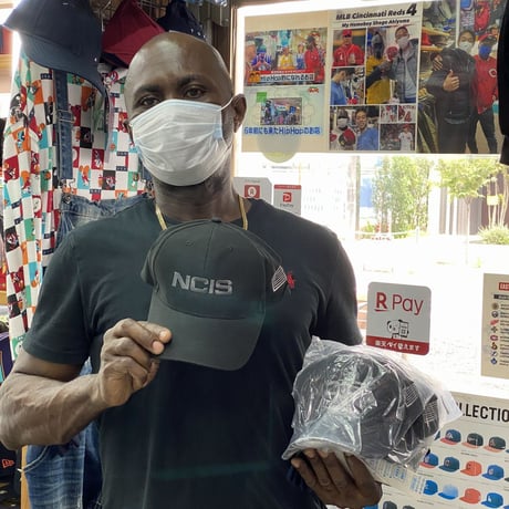 NCIS 海軍犯罪捜査局 ネイビー犯罪捜査班 CBS オフィシャル 公式 キャップ 黒 グレーロゴ