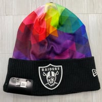 限定 NEWERA ニューエラ NFL クルーシャル キャッチ LV Raiders ラスベガス レイダース Prism (Beanie161)