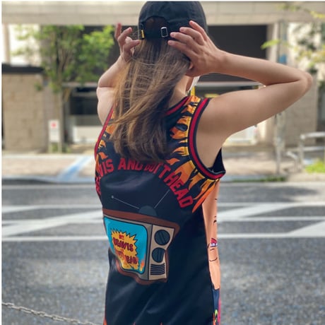 USA限定 Headgear Classics ビーバス＆バットヘッド MTVアニメ バスケジャージー  (HGC43)