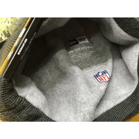 NEWERA ニューエラ NFL グリーンベイ パッカーズ 迷彩 フリース ニット帽 ベテランズデー 退役軍人