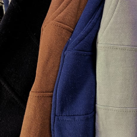 米国LAブランド Bezalel Jeans ベザレル ジーンズ Horizontal stitched 横ステッチ スウェットパンツ 茶 (JNS236)