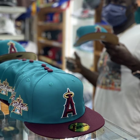 59FIFTY ニューエラ Newera USA 限定モデル LA ANGELS エンゼルス  Kahana Bay Blue
