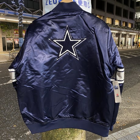 Mitchell&Ness ミッチェル&ネス NFL ダラス カウボーイズ サテン スタジアムジャンパー