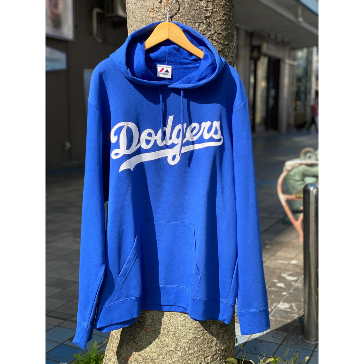 【Majestic】ロサンゼルス ドジャース プルオーバー ジャケット M 美品 マジェスティック Majestic ロサンゼルス LA ドジャース Dodgers