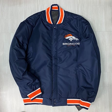 NFL公式 JHデザイン Broncos デンバー ブロンコス リバーシブル スタジャン