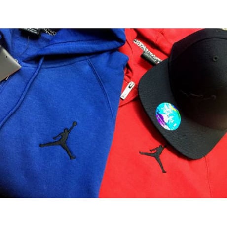 USAモデル NIKE ナイキ AIR JORDAN エア ジョーダン JUMPMAN ジャンプマン ジップアップパーカー 赤
