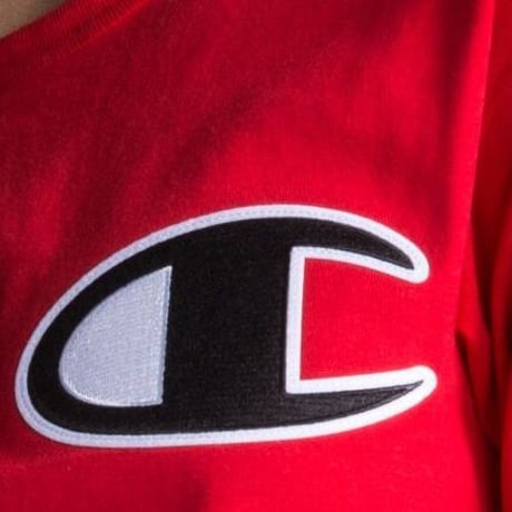 USA規格 Champion チャンピオン HERITAGE リバースウィーブ BIG刺繍ロゴ 半袖 Tシャツ