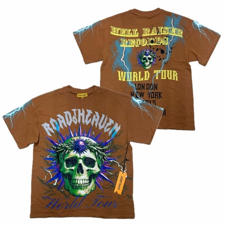 米国発 Civilized シヴィライズド Road To Heaven T-Shirts 半袖 ツアーTシャツ モカ (CropT46)