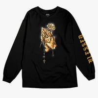 DGK ディージーケー 長袖 Tシャツ ロンT 黒 BLESSED カリフォルニア ストリート 祈り ロザリオ