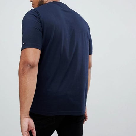 TOMMY JEANS トミージーンズ  半袖 Tシャツ 紺 Lock Upロゴ レギュラーフィット