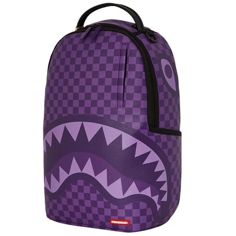 米国仕様 SPRAYGROUND スプレイグラウンド ALL SYSTEMS GO 紫 シャークマウス バックパック (BKPK23)