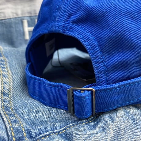 トミーヒルフィガーTommyHilfiger ストラップバック ローキャップ 帽子 フラッグロゴ 青  トミージーンズ