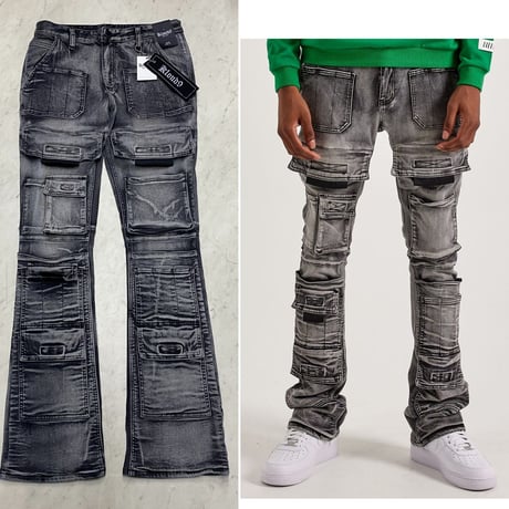 NY発 Kloud9 NY クラウドナイン Stacked Fit Cargo Jeans スタックド カーゴ ジーンズ (JNS66)