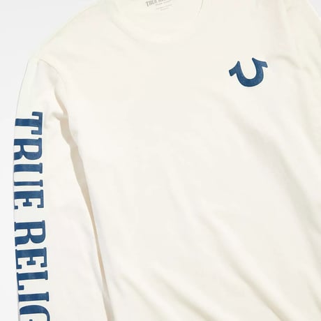 True Religion トゥルーレリジョン Arch リラックスフィット アーチロゴ 長袖 Tシャツ ロンT (TRUE-LT5)