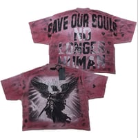 カリフォルニア発 Rare Peace レアピース Save Our Soul クロップドTシャツ ラインストーン (CropT17)