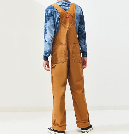 USAライン Dickies ディッキーズ Classic Bib Overall クラシック オーバーオール Brown Duck (OA16)