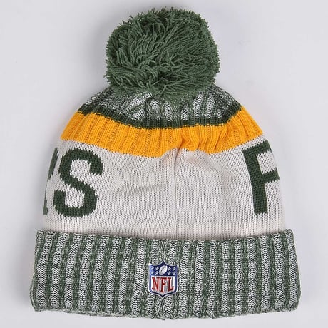 NEWERA ニューエラ PACKERS グリーンベイ パッカーズ NFL公式 ニットキャップ ニット帽 フリース NFL アメフト ポンポン