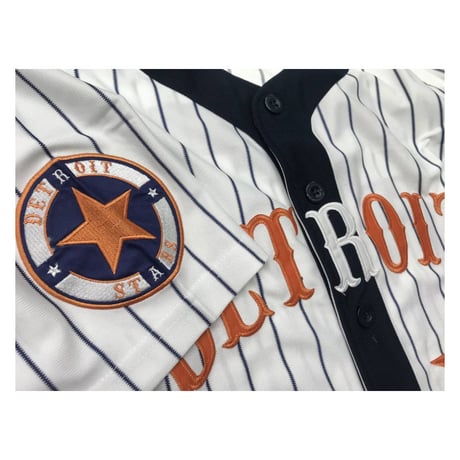 NEGRO LEAGUE デトロイト スターズ Stars 公式 BBシャツ ユニフォーム #23ピンストライプ