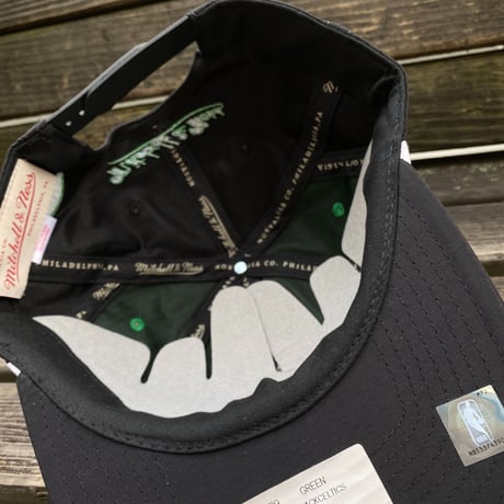 Mitchell&Ness ボストン Celtics セルティックス NBA アノラック スナップバックキャップ 緑 黒 バスケ