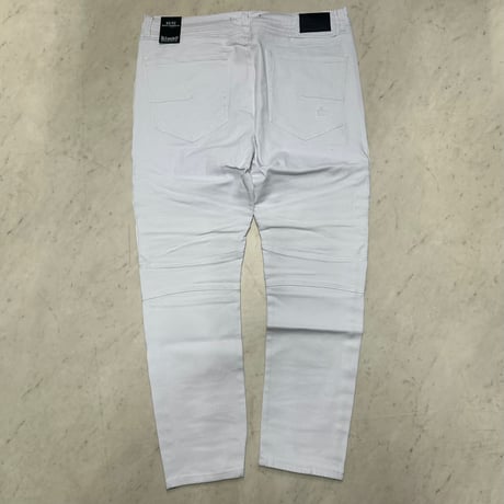 米国発 Kloud9 クラウドナイン Checkered Stripe jeans チェックライン ストレッチデニム 白 (JNS221)