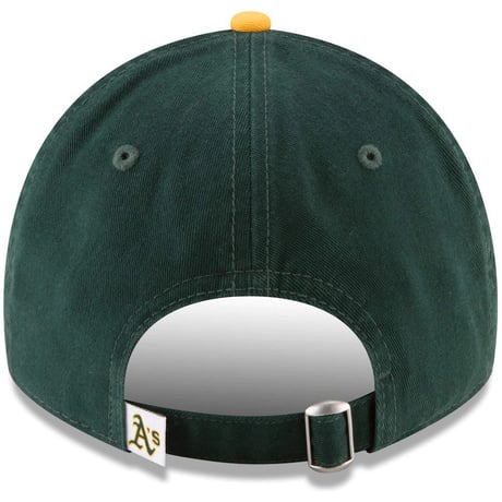 9Twenty ニューエラ NEWERA オークランド アスレチックス MLB ストラップバックキャップ 緑/黄