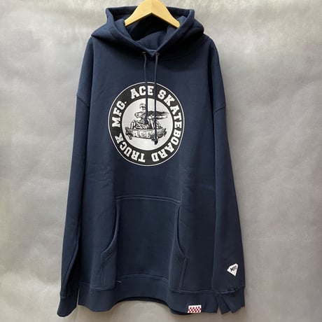 ラスト1 【2XL】 ダイヤモンドサプライ Diamond supply co. 紺 ACE プルオーバー パーカー MFG スケボー