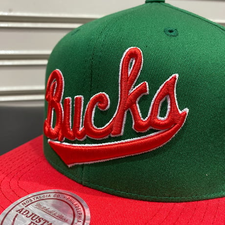 Mitchell&Ness ミッチェル&ネス NBA ミルウォーキー バックス Bucks スナップバックキャップ