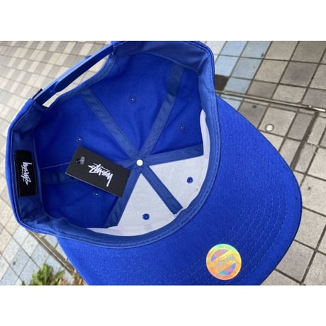 ステューシー Stussy スナップバックキャップ 青 ベーシックロゴ ショーンフォント