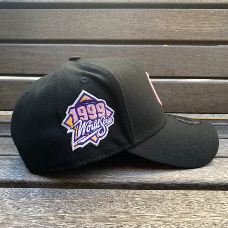 海外限定 Newera ニューエラ 9Forty A-Frame Aフレーム NY Yankees ヤンキース 黒 ピンク (940-121)