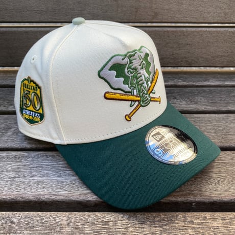 海外限定 Newera ニューエラ 9Forty A-Frame Aフレーム As Athletics アスレチックス 50th Anniv. キャップ (940-32)