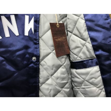Mitchell&Ness ミッチェル&ネス  NY ニューヨーク yankees ヤンキース サテン スタジアムジャンパー MLB スタジャン