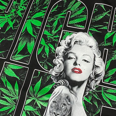 LA発 マリリンモンロー アンダーグラウンド グラフィック ヘビーウェイト Tシャツ HIGH LIFE (GTS57)