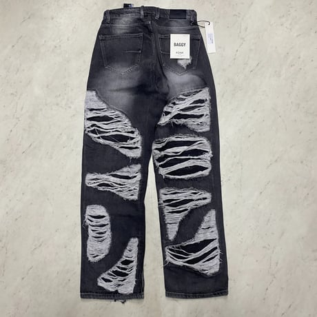 海外限定 KDNK ディーケーエヌケー Distressed Baggy ディストレスト バギー ジーンズ (JNS50)