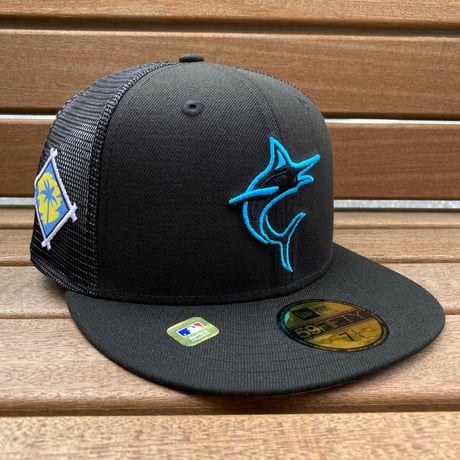 限定 NEWERA ニューエラ 59FIFTY スプリングトレーニング メッシュキャップ  Marlins マーリンズ