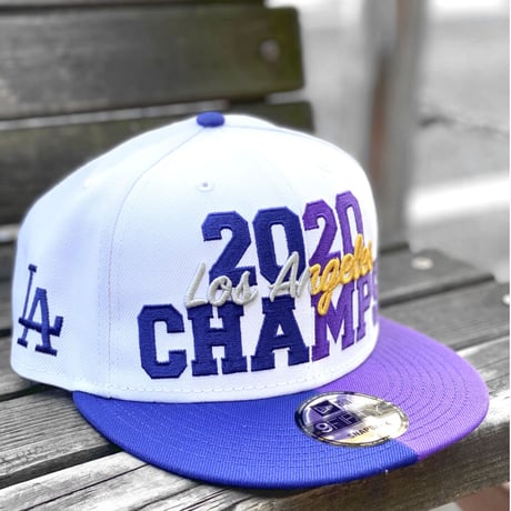 限定 ニューエラUSA デュアル チャンピオン 9Fifty メモリアルキャップ LA ドジャース レイカーズ